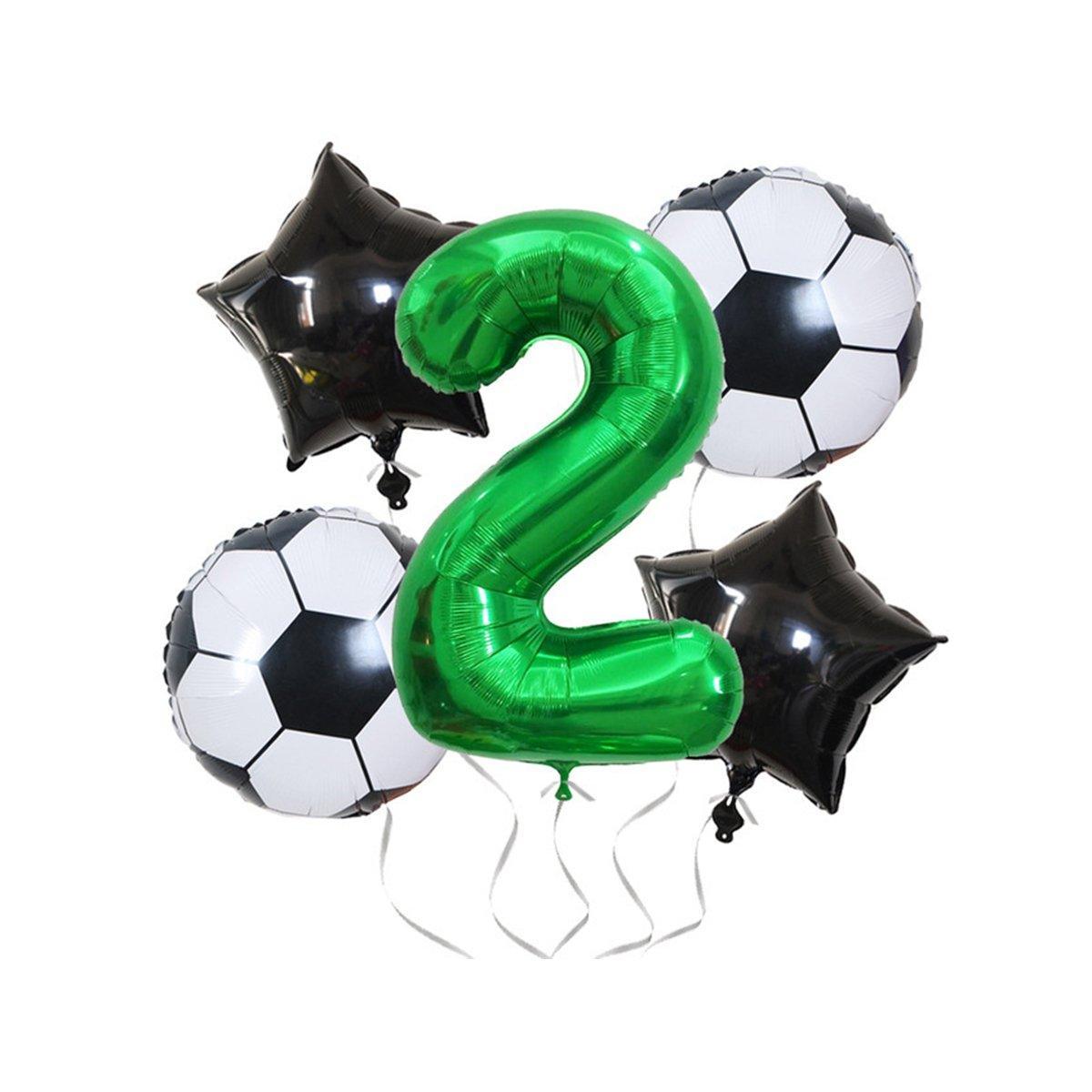 32 Inch Green Soccer Balloons 5 Pieces Set 1 - Image 7