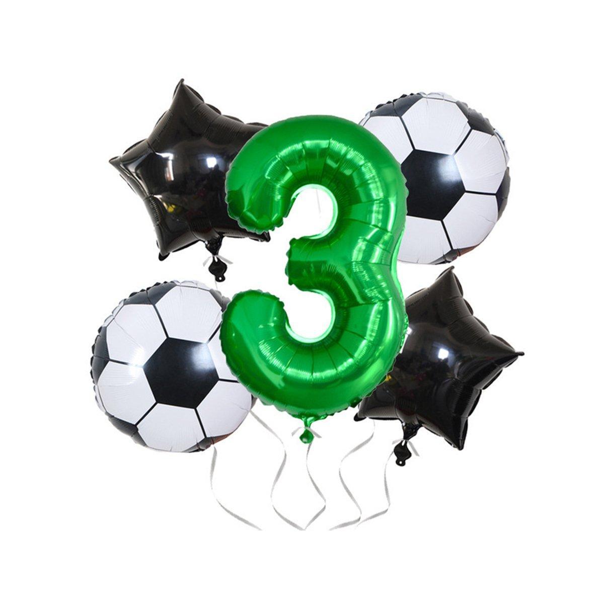 32 Inch Green Soccer Balloons 5 Pieces Set 1 - Image 8
