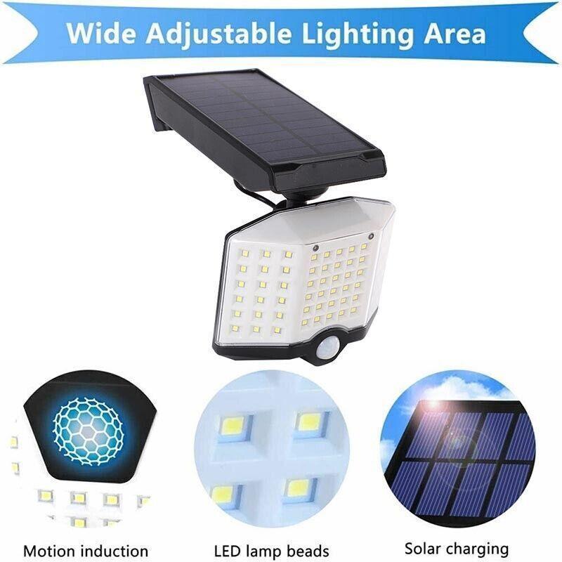 66 LED Solar Motion Sensor Light 3 Heads - Image 3