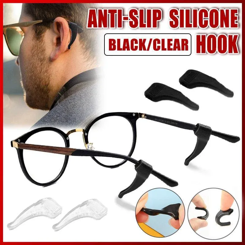 Silicone Glasses Ear Hooks - Clear - Image 2