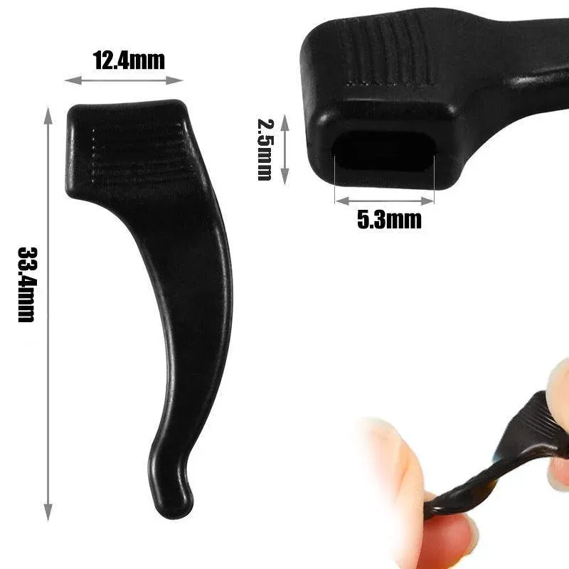 Silicone Glasses Ear Hooks - Clear - Image 4