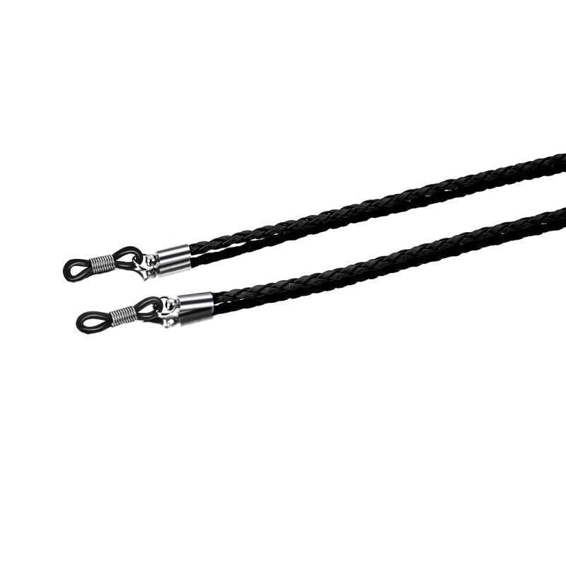 PU Glasses Holder Strap Chain - Black