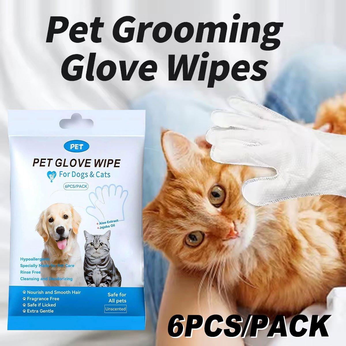 Cat Dog Cleaning Gloves Wipes