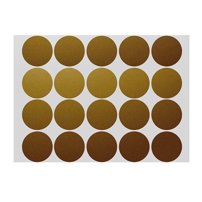 Gold Sticker Dots 100mm 2 Dots