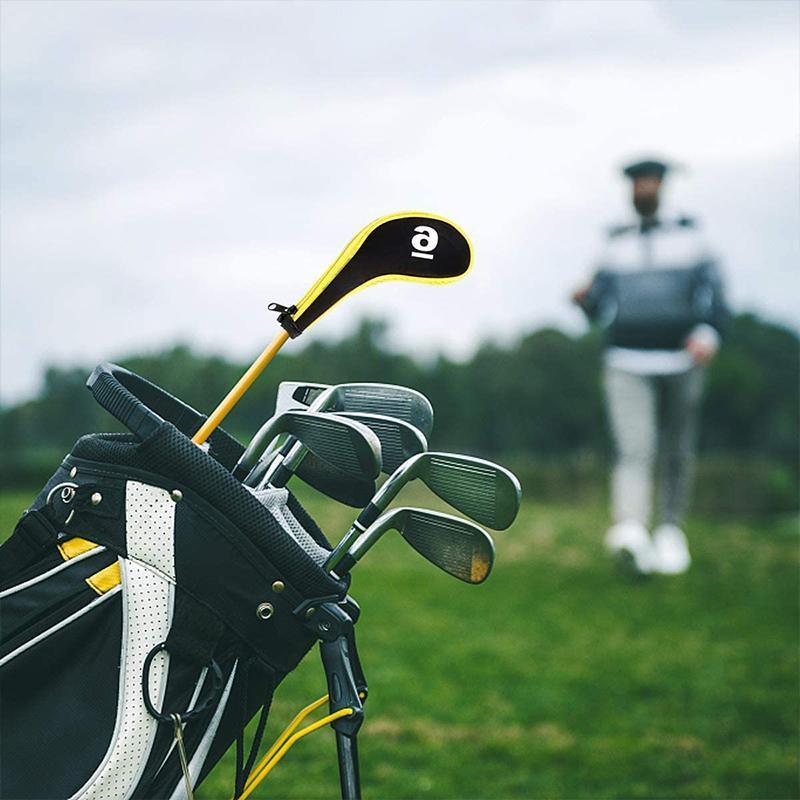 12Pcs Golf Head Cover Set Black - Image 4