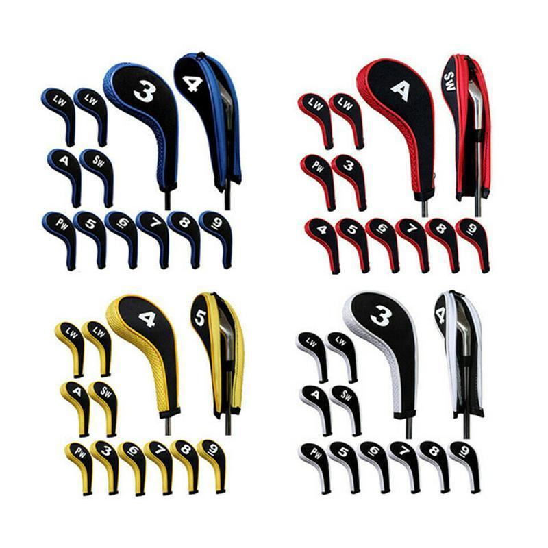 12Pcs Golf Head Cover Set Red - Image 2