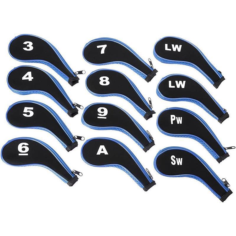 12Pcs Golf Head Cover Set Red - Image 7