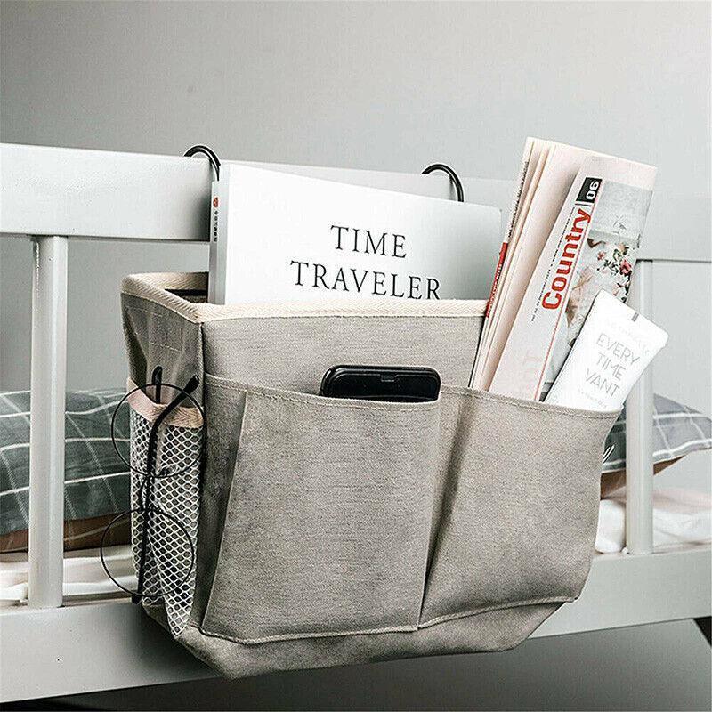 Hanging Bedside Storage Caddy Grey Triangle - Image 5