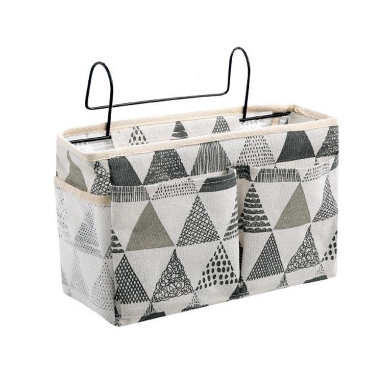 Hanging Bedside Storage Caddy Grey Triangle - Image 15