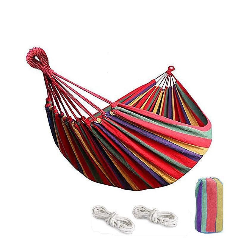 Double Outdoor Hammock 260x150cm Red