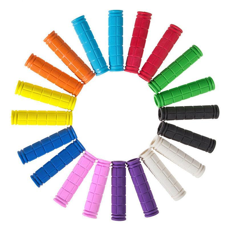 Rubber Grips for BMX MTB Bike Yellow - Image 2