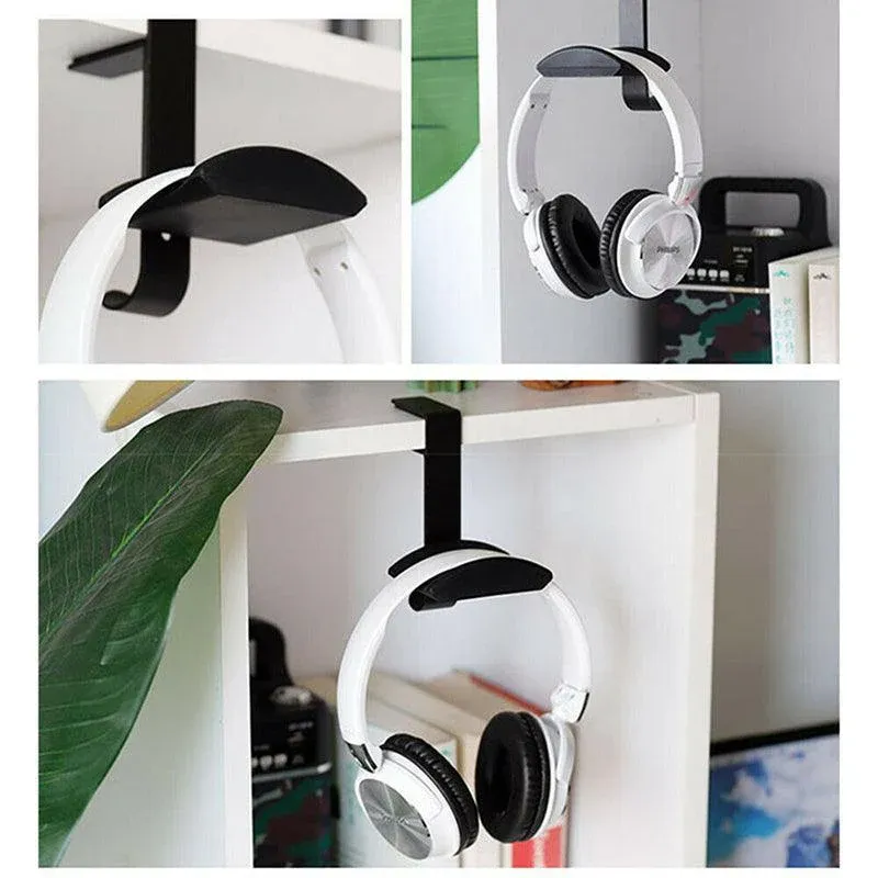 Metal Earphone Headset Desk Display Stand Black - Image 6