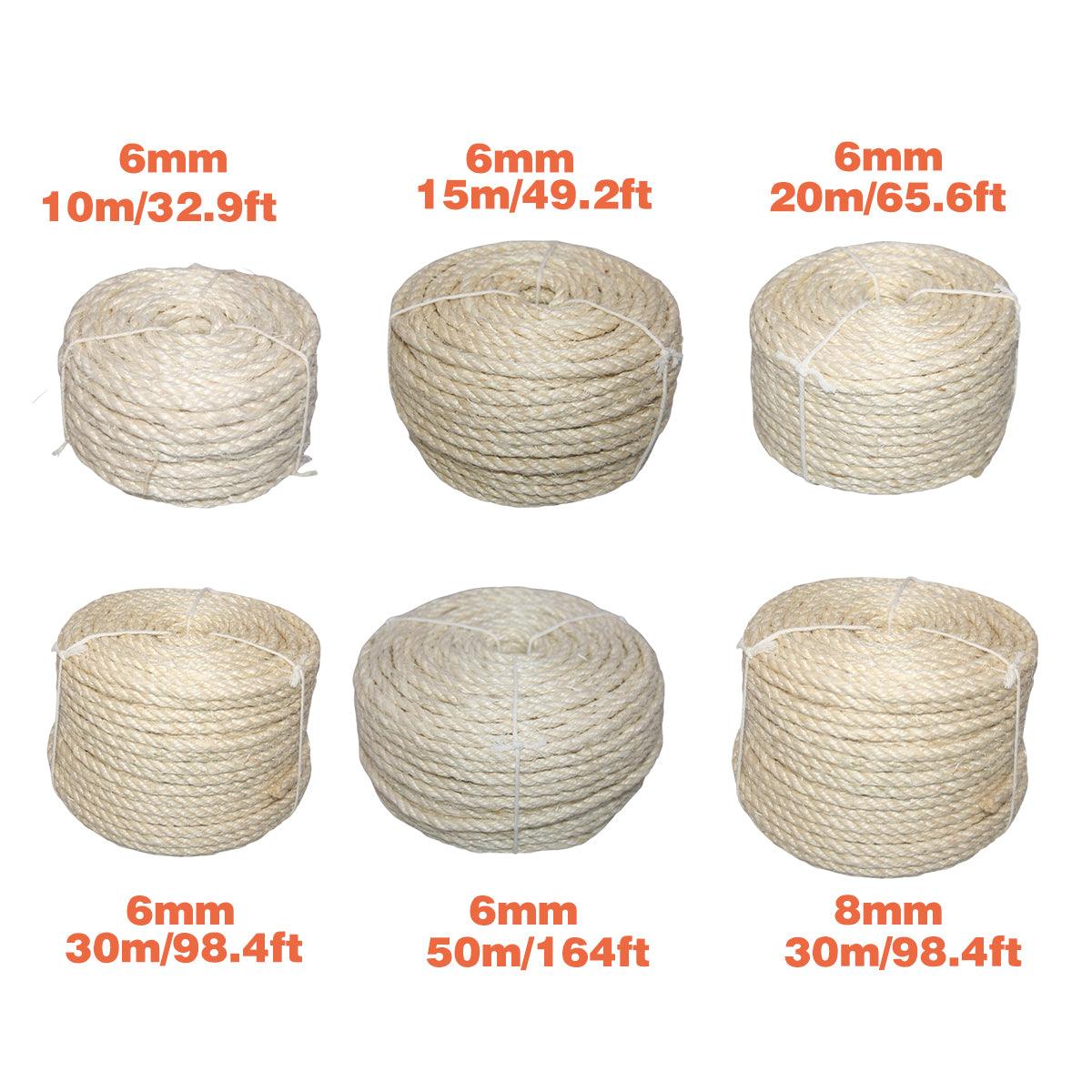 Burlap Rope Cat Climbing Scratch 6mm x 20m - Image 3