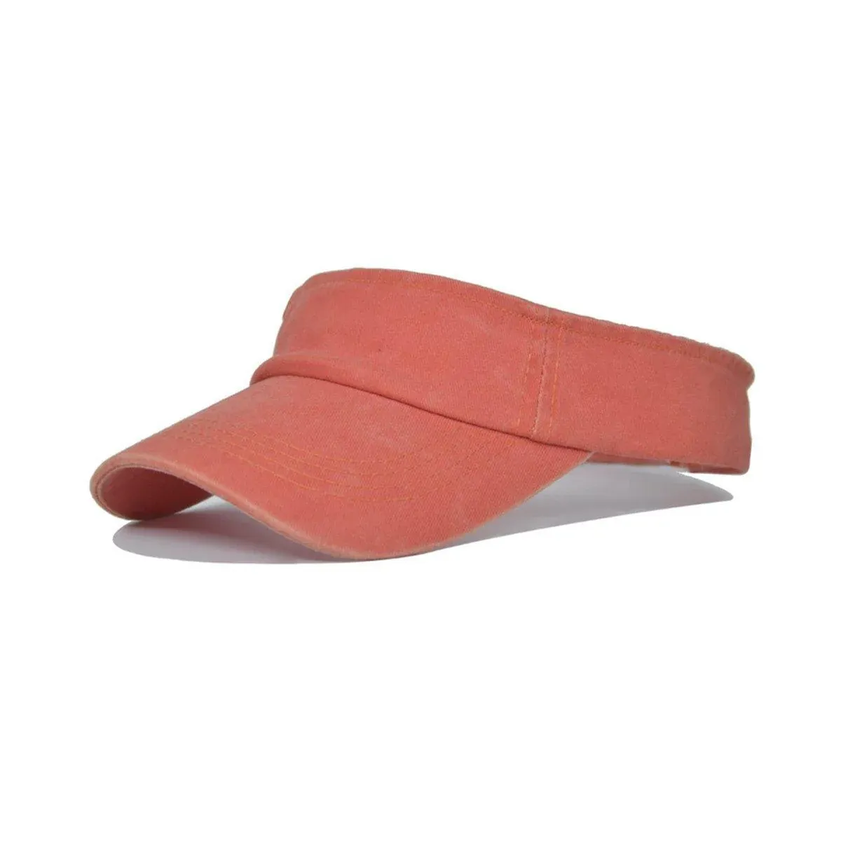 Summer Denim Sun Visor Cap - Orange