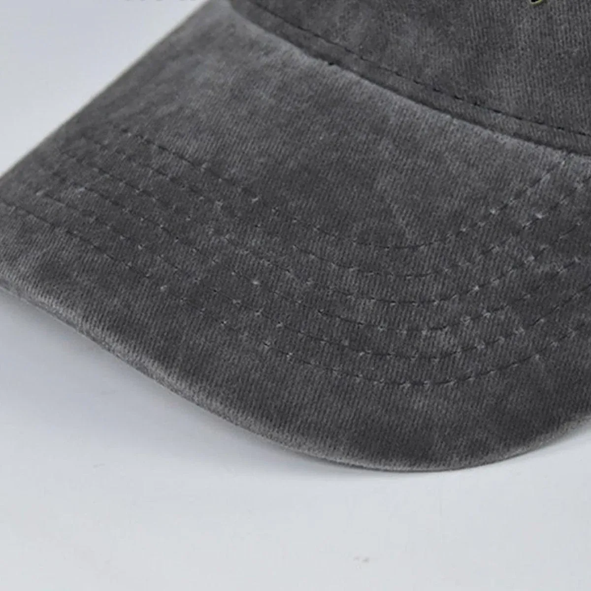 Summer Denim Sun Visor Cap - Red - Image 11