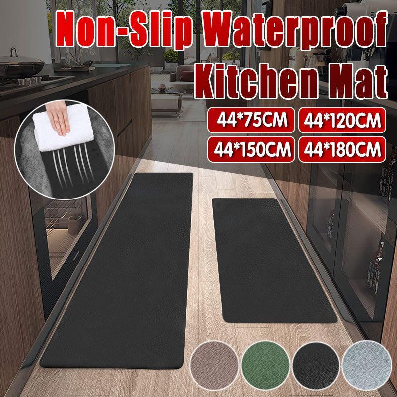 Kitchen Door Mat 44x150cm Anti-Oil Blue