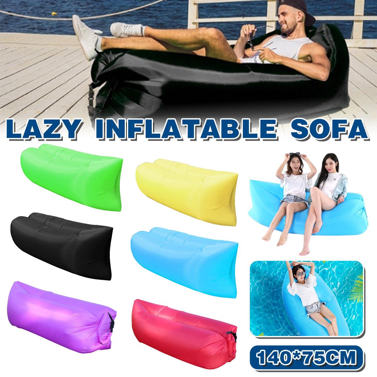 Fast Inflatable Lazy Lounge Air Sofa Yellow