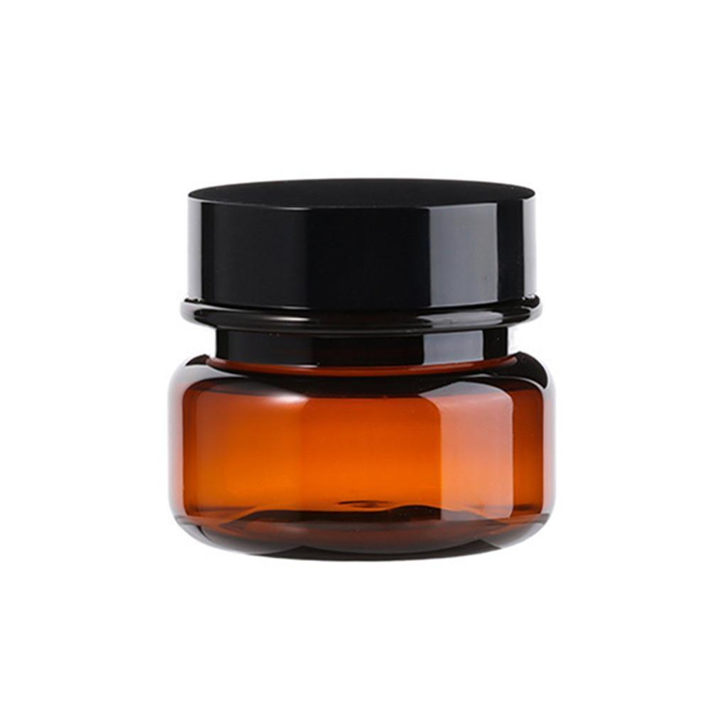 10pcs PET Plastic Cosmetic Bottles 60ml Brown White Single - Image 10