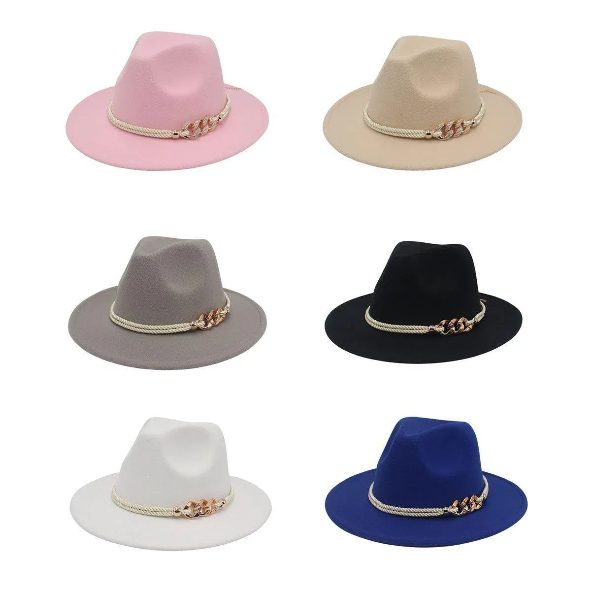 Jazz Hat Retro Large Brim - Black - Image 3