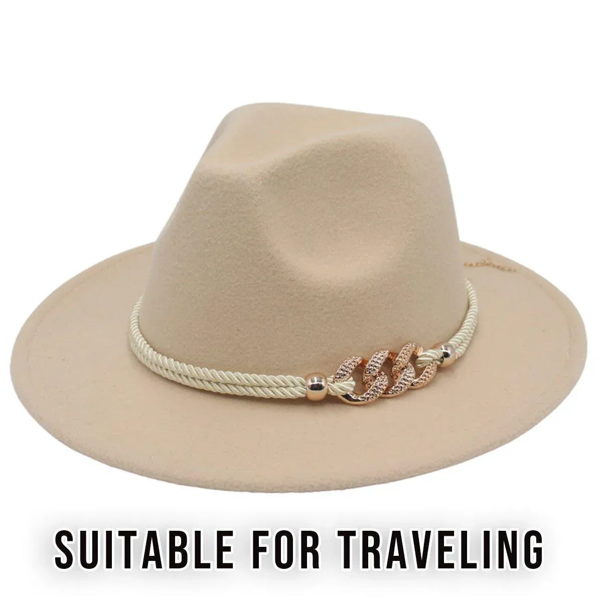 Jazz Hat Retro Large Brim - Black - Image 8