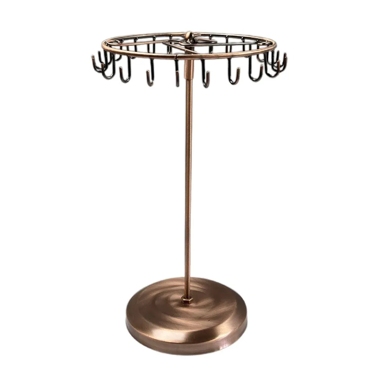 Iron Rotating Necklace Stand - Bronze