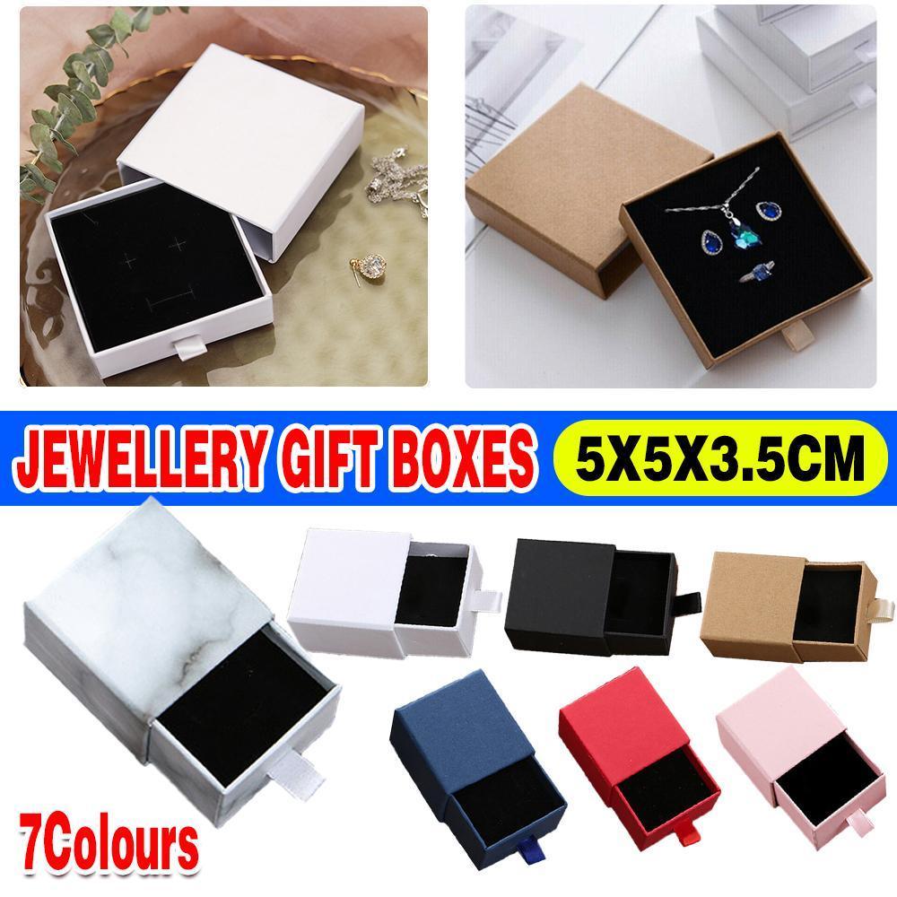 Jewellery Gift Box 5x5x3.5cm - White