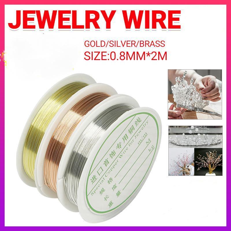 1 Roll Beading Wire Jewelry Making Gold