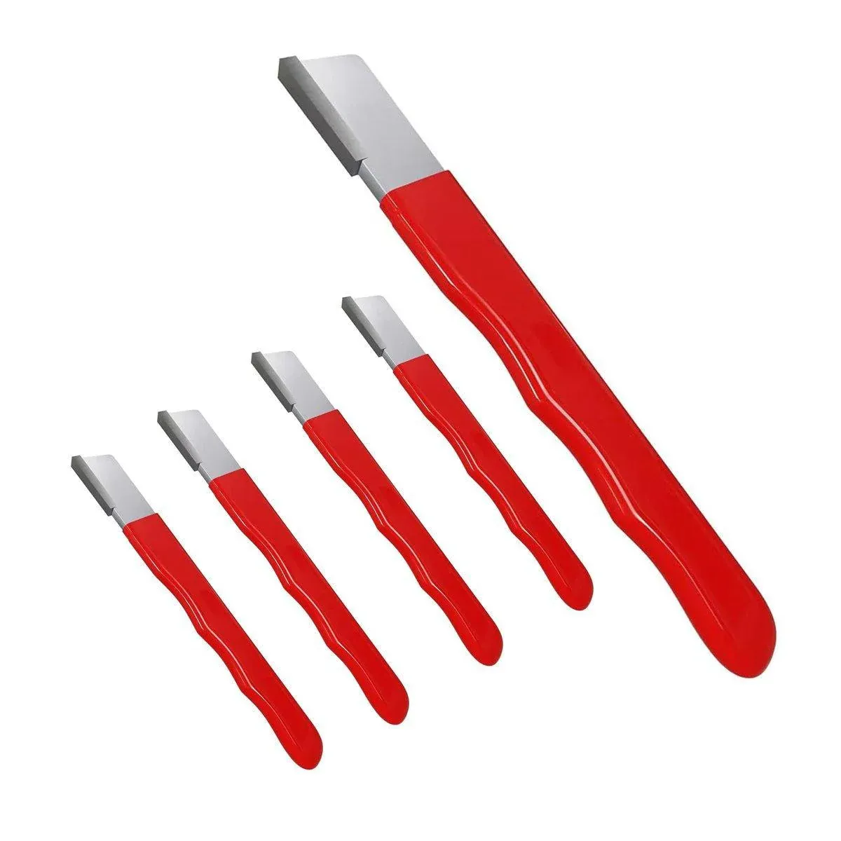 5pcs Handheld Garden Tool Knife Sharpener Red