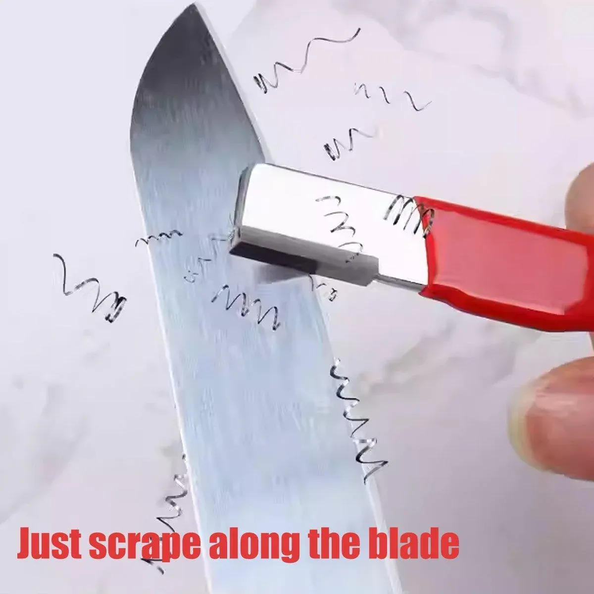 5pcs Handheld Garden Tool Knife Sharpener Red - Image 6
