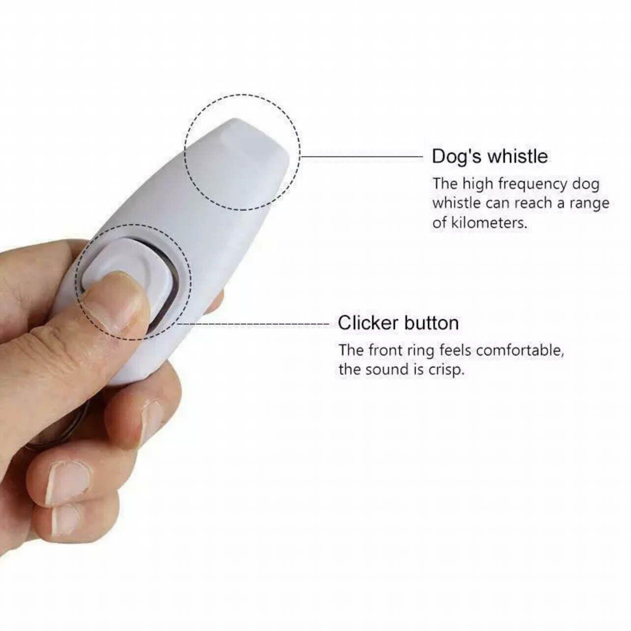 Dog Whistle and Clicker Set Light Green - Image 4