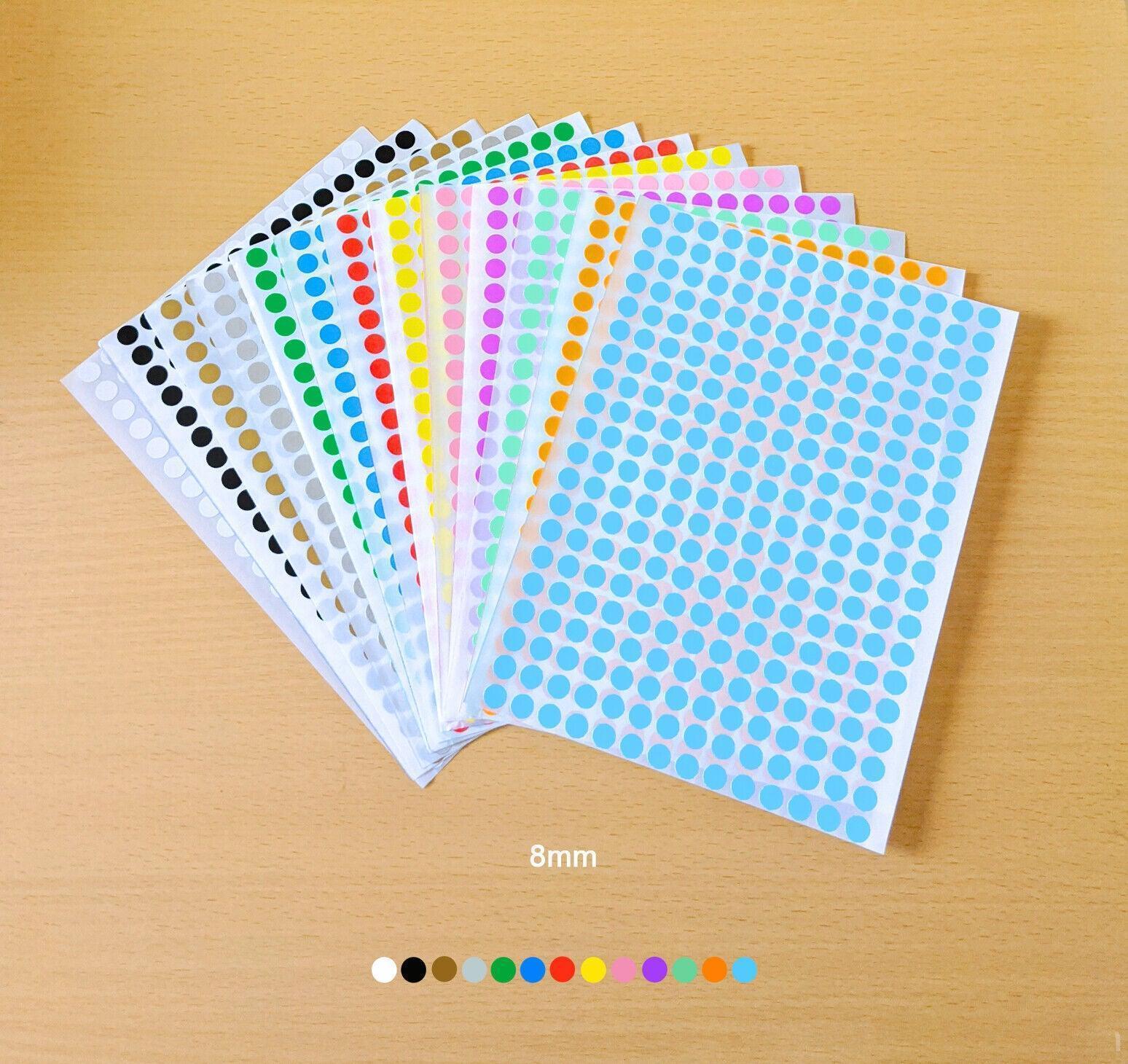 Green Sticker Dots 8mm 260 Dots - Image 5