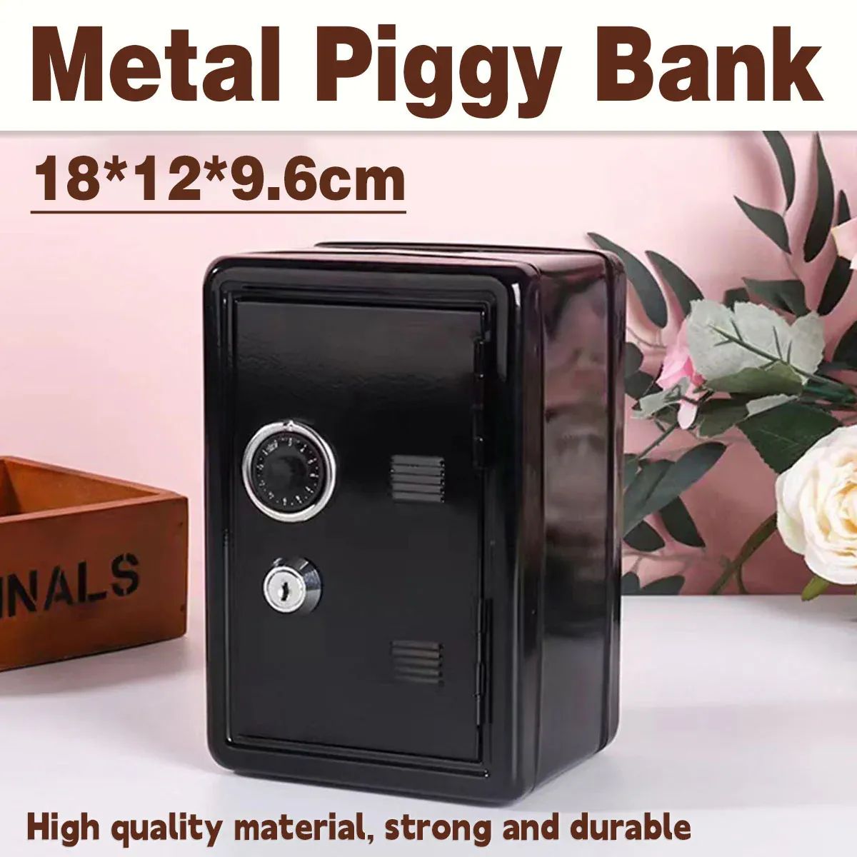 Piggy Bank Safe Cash Register Box