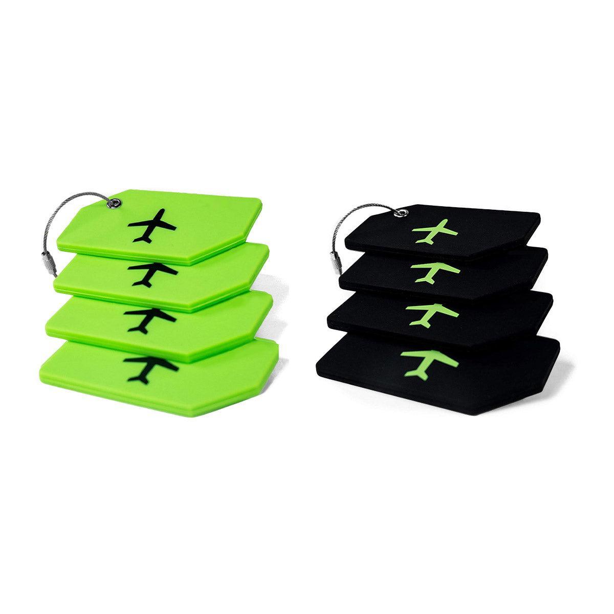 5PCS Silicone Luggage Tags Black - Image 2