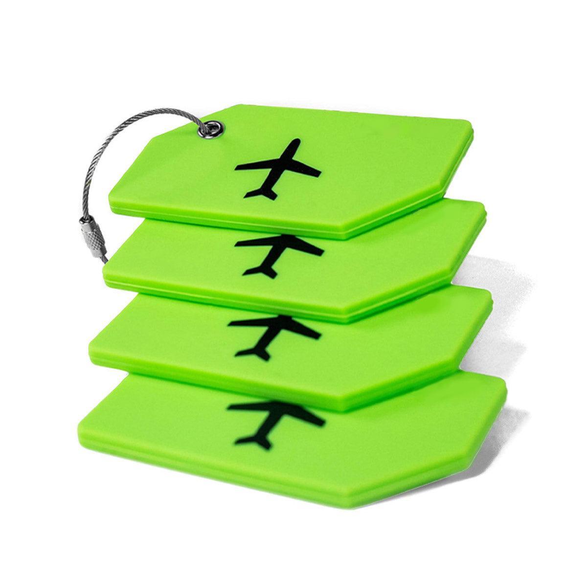 5PCS Silicone Luggage Tags Black - Image 7