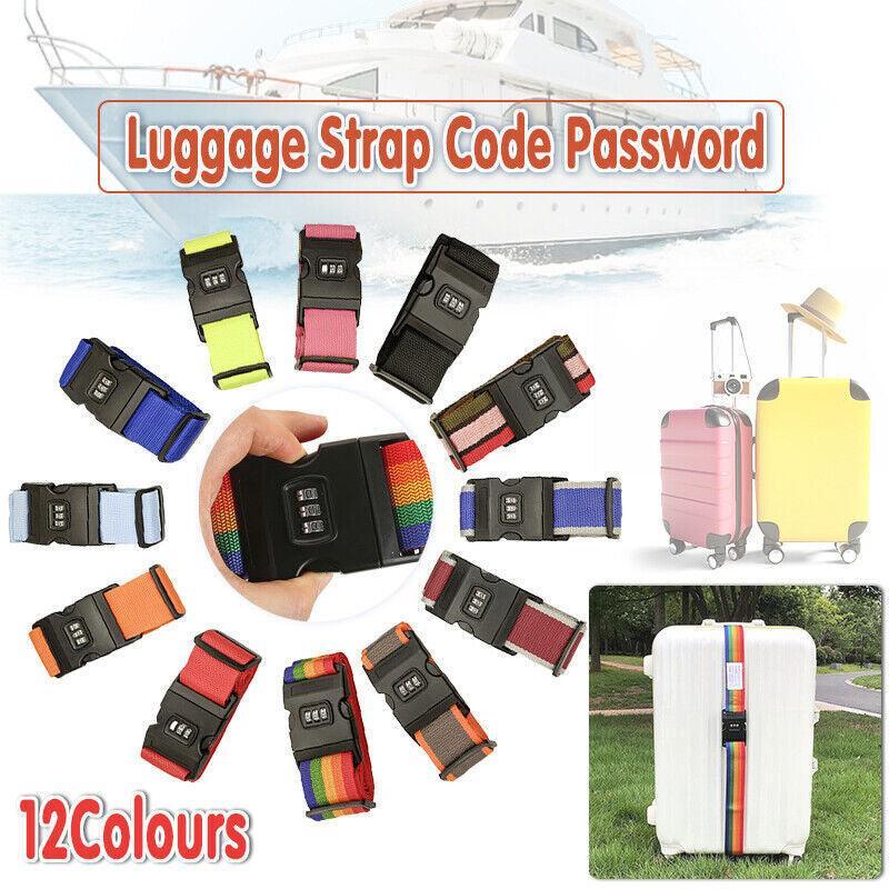 Luggage Strap Code Password Black