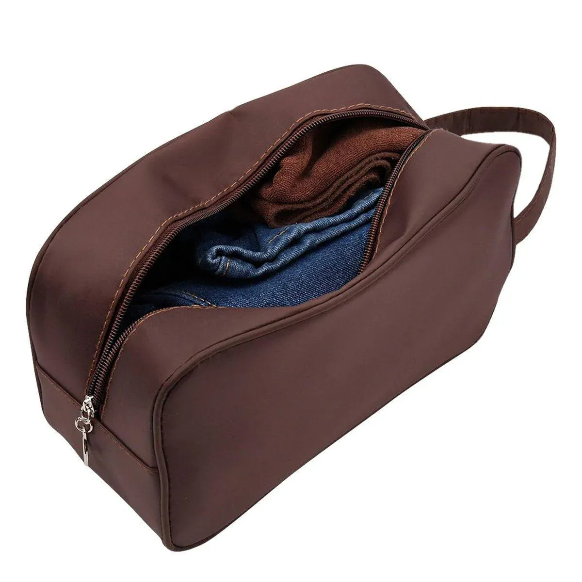 Large Capacity Portable Travel Cosmetic Bag Dark Blue - Image 9