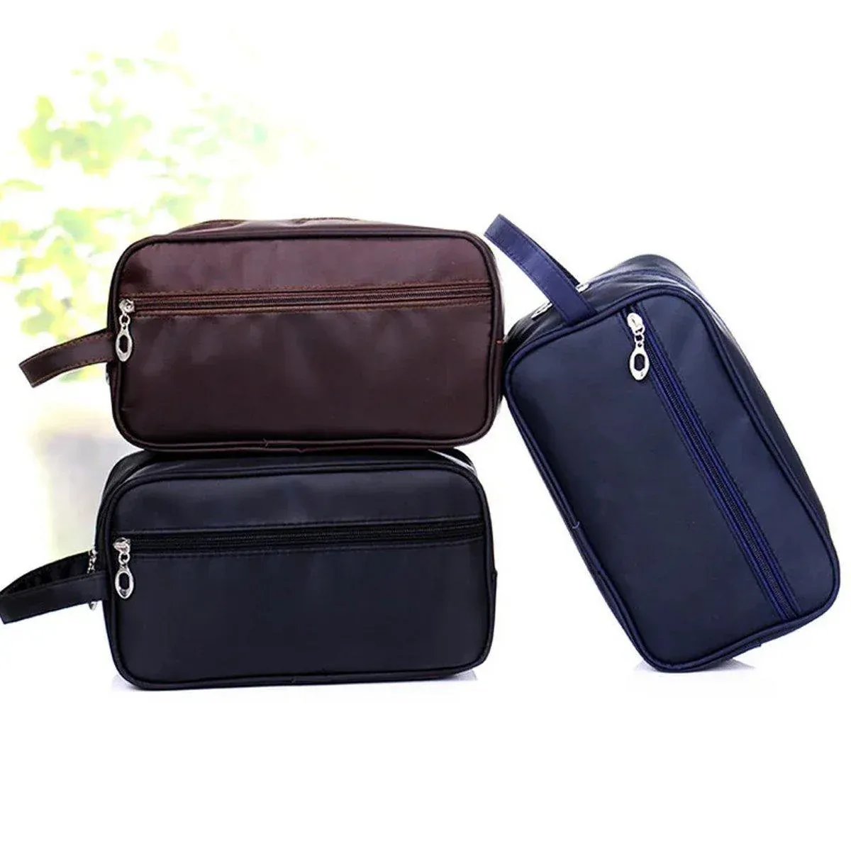 Large Capacity Portable Travel Cosmetic Bag Dark Blue - Image 10