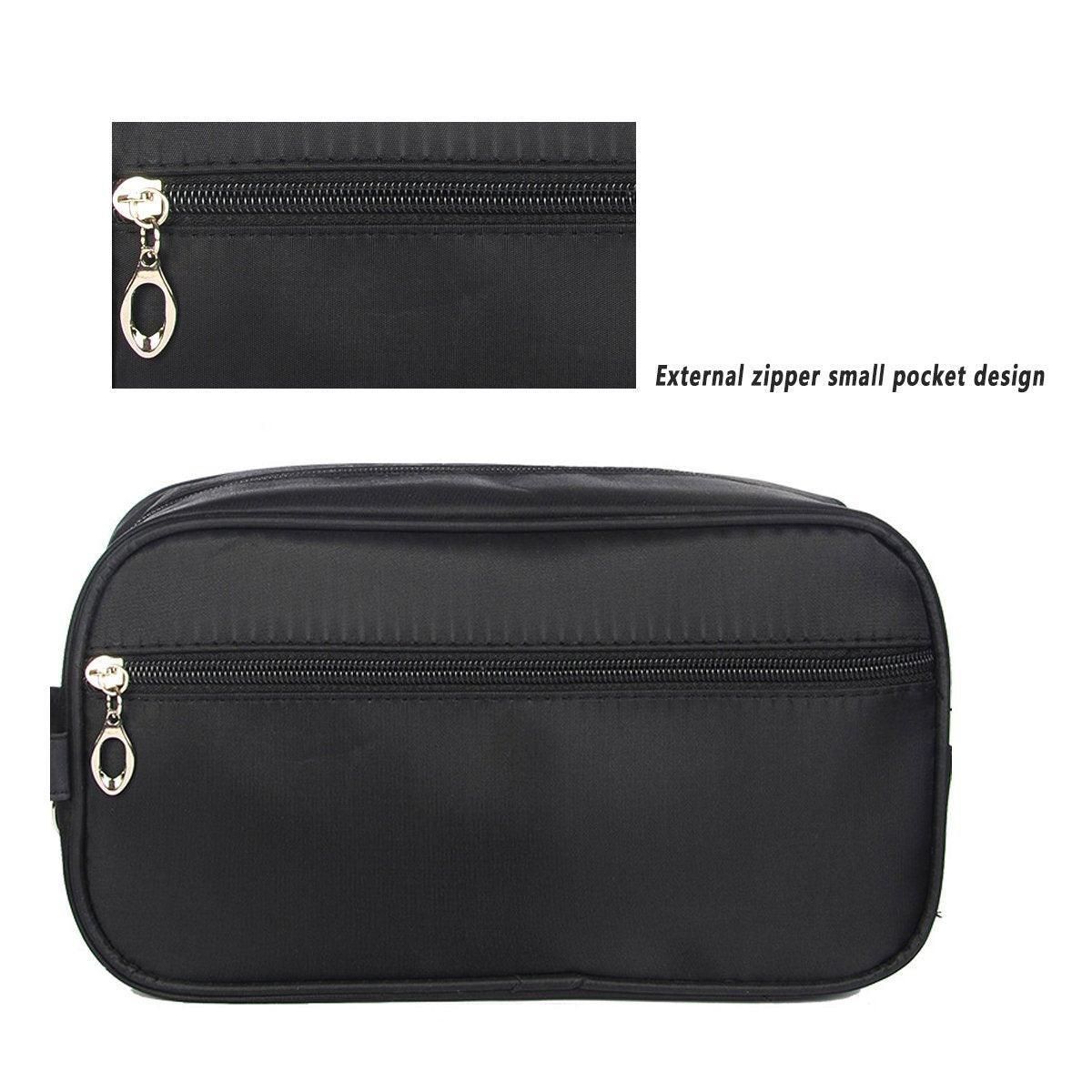 Large Capacity Portable Travel Cosmetic Bag Dark Blue - Image 11