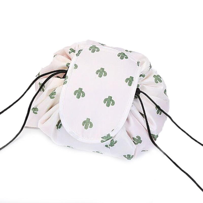 Portable Travel Makeup Bag Beige - Image 2