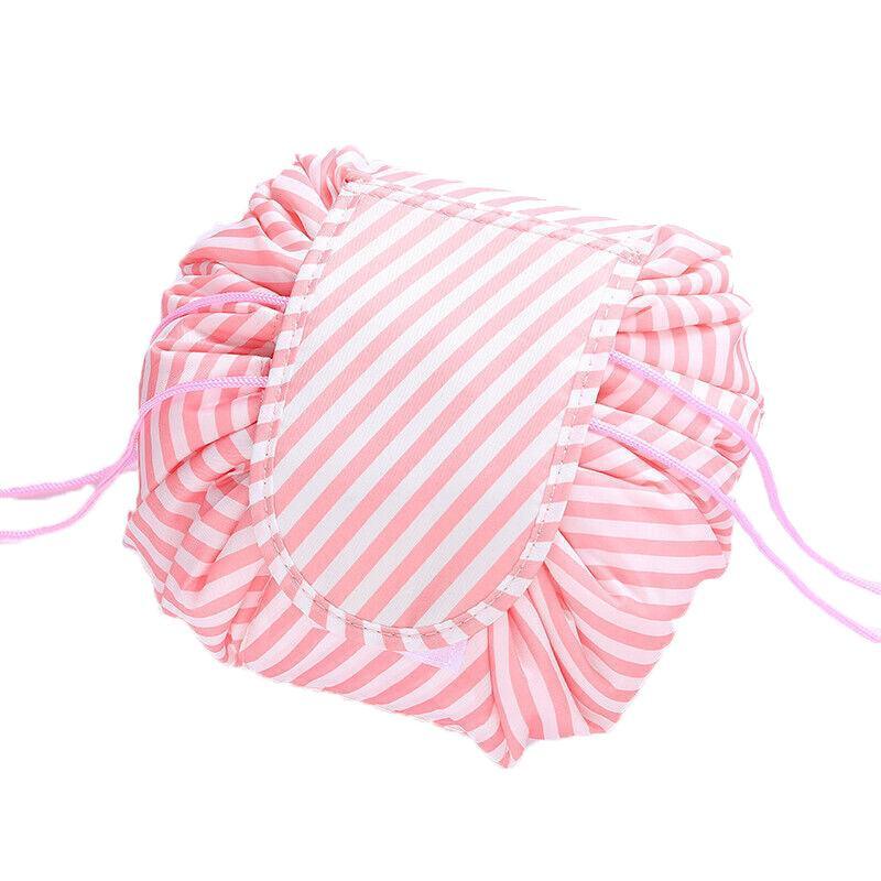 Portable Travel Makeup Bag Orange Flower - Image 12