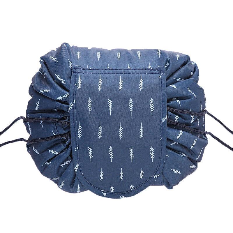 Portable Travel Makeup Bag Orange Flower - Image 14