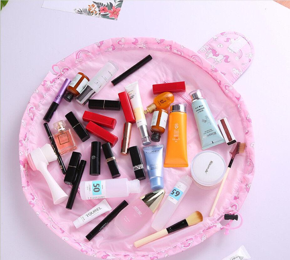 Portable Travel Makeup Bag White Flamingo - Image 5