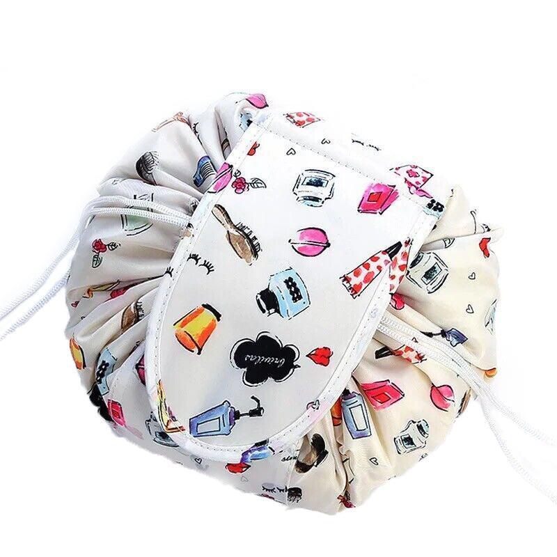 Portable Travel Makeup Bag White Flamingo - Image 8