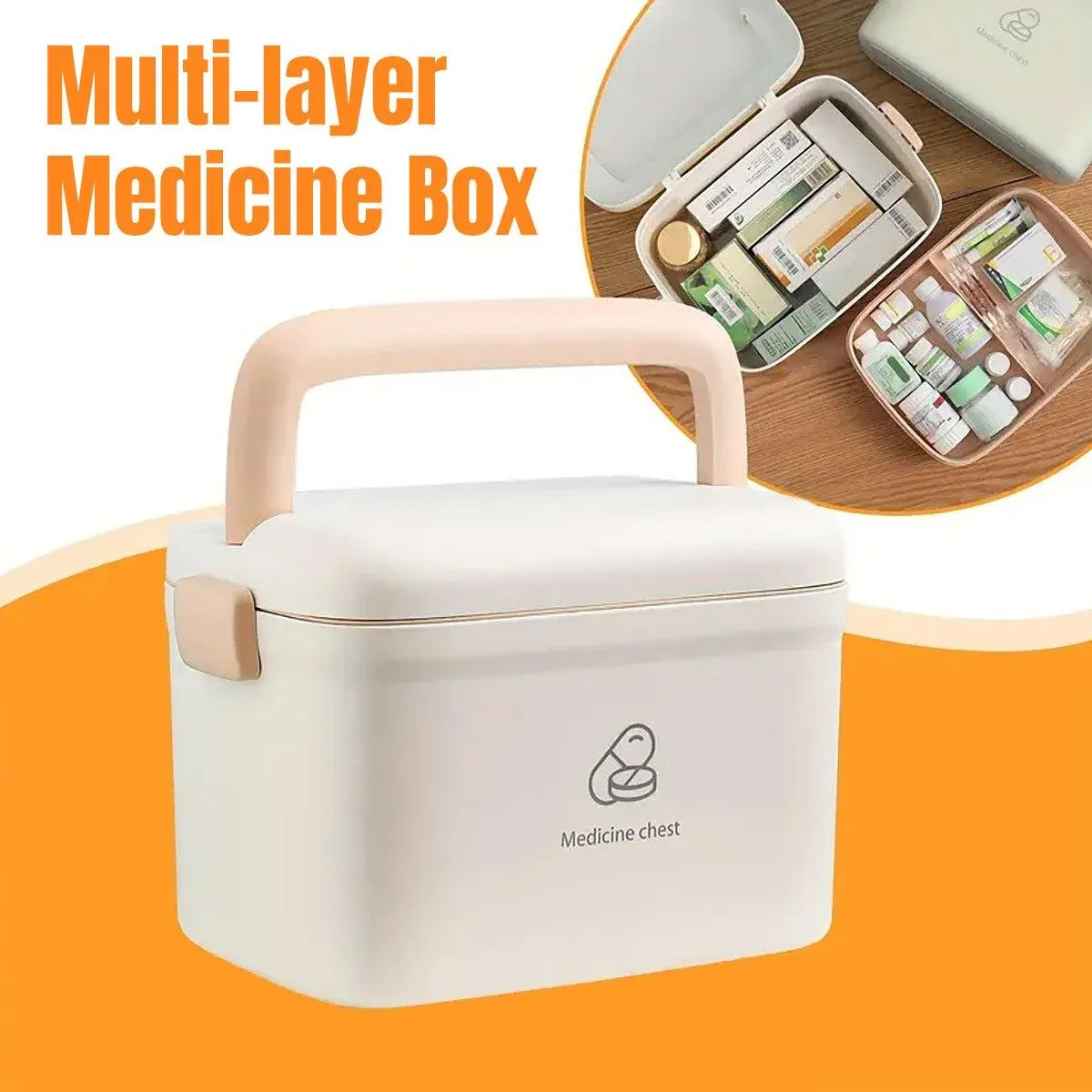 Medicine Cabinet Household Organizer