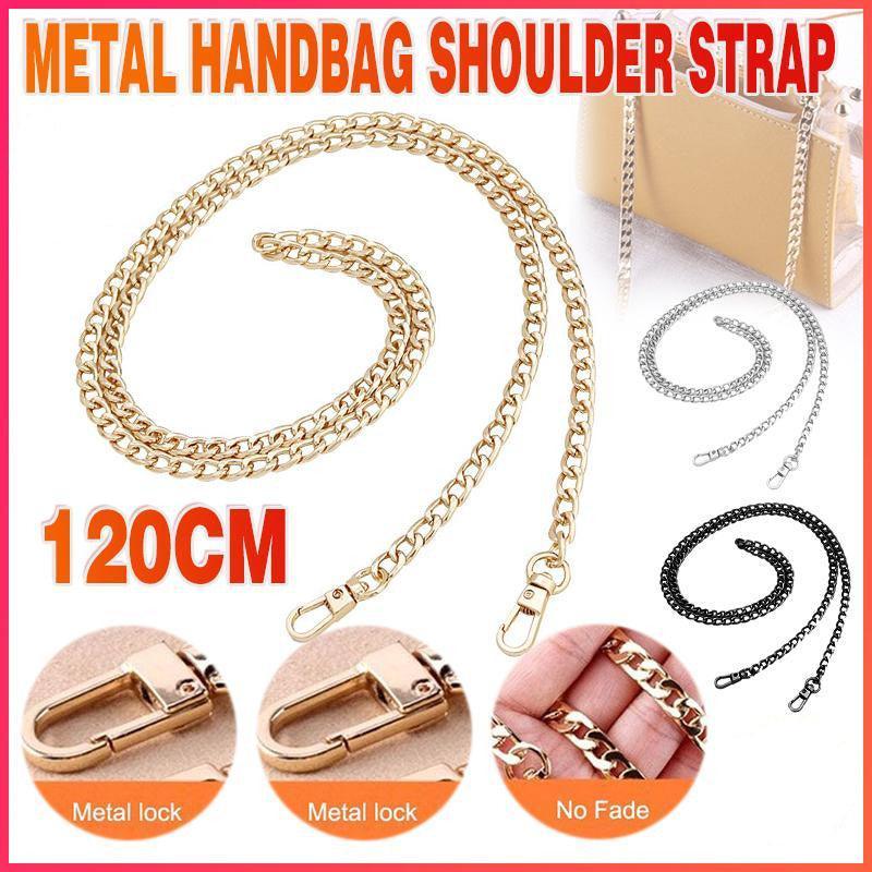 120cm Metal Handbag Chain Strap - Silver