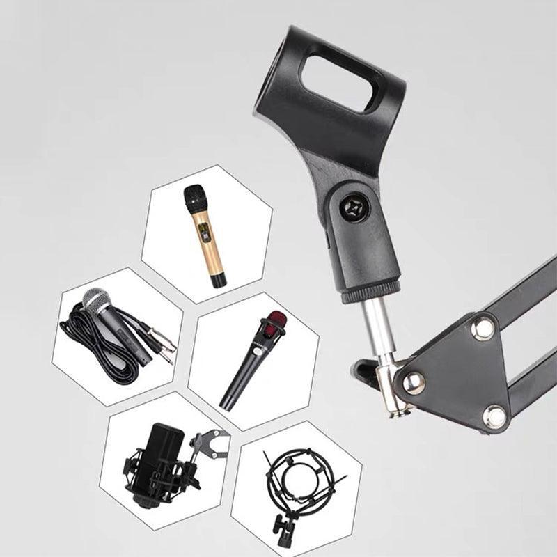 Microphone Suspension Boom Arm Desk Stand with Pop Filter - Image 5
