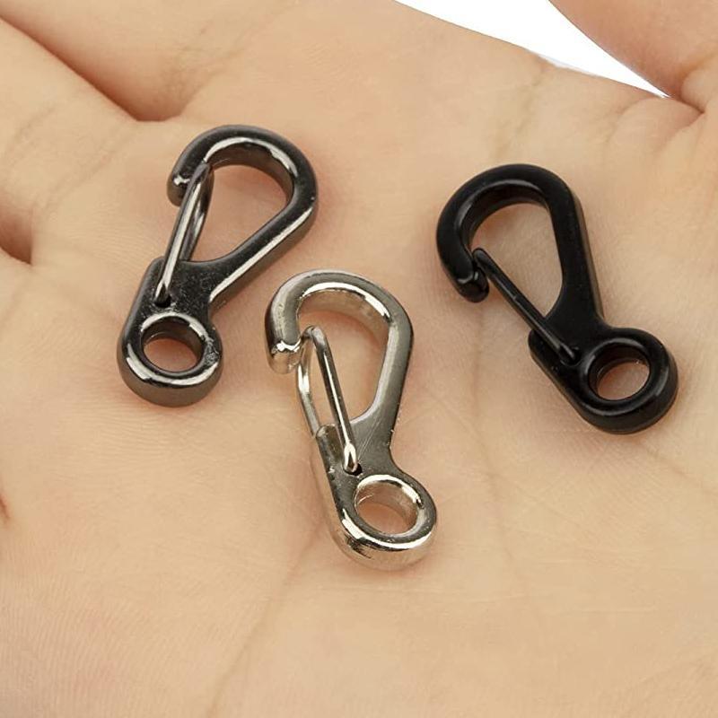 10X Mini Alloy Carabiner Silver - Image 4