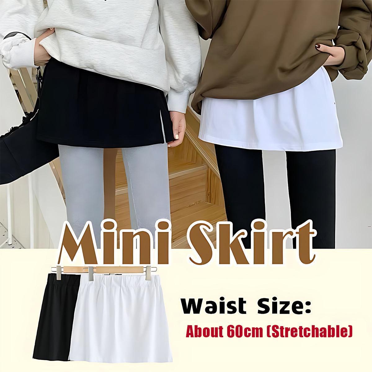 Mini Skirt Shirt Extender - White
