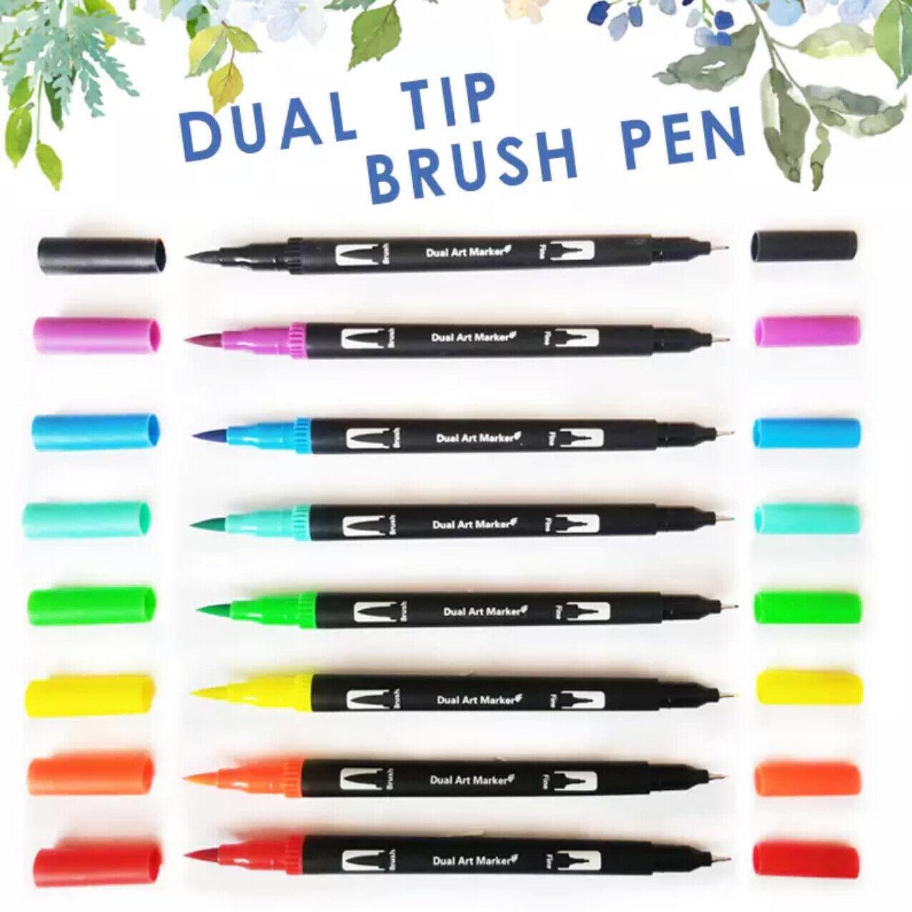 Watercolor Brush Pen Set - Black 12 - Image 4