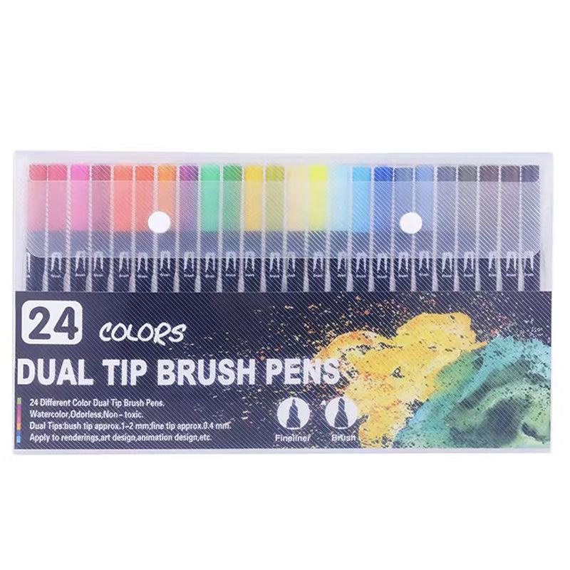 Watercolor Brush Pen Set - Black 12 - Image 12